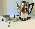 Vintage Chrome Presto 0281105 Electric Coffee Maker Pot Percolator Urn 12 Cup. Fixed Price $45.00.