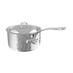 Mauviel M'elite Hammered Sauce Pan W/ Lid, Cast Stainless Steel Handles, 2.6-QT. Fixed Price $290.00.
