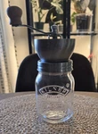 Kilner Glass Coffee Grinder 17 Fl Oz Ceramic Mechanism Wooden Handle Portable. Fixed Price $28.95.