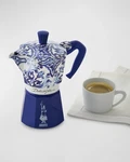 Bialetti Dolce&gabbana Mediterranean Blue Express Coffee Maker 6 Cup.... Fixed Price $156.00.