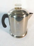 Farberware Stove Top Stainless Steel Percolator Coffee Q14C Pot 4-8 Cup. Fixed Price $39.99.