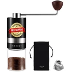 Molinillo De Caf Manual Acero Inoxidable Acabado Cepillado - Negro New Us. Fixed Price $64.04.