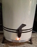 Vintage West Bend Party Perk 30 Cup Coffee Percolator Works Good No Leaking. Fixed Price $19.95.