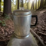 Vintage Aluminum Coffee Pot Percolator 6 Cup Stovetop Camp By Quality Premier. Fixed Price $15.99.