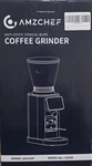 Amzchef Coffee Grinder, Anti Static Conical Burr Bean Silver. Fixed Price $50.00.