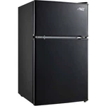 2 Door Mini Fridge Freezer Black Dorm Office Garage Man Cave Small Refrigerator. Fixed Price $170.41.