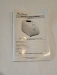 West Bend Automatic Bread Maker Instruction Manual 41400. Fixed Price $18.99.