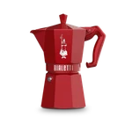 Bialetti Moka Exclusive Express Red 3 & 6 Cup Aluminium Coffee Percolator Pot. Fixed Price $60.90.
