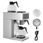 12 Cups Commercial Drip Coffee Maker Brewer W/ Glass Carafes & Warmers Office. Fixed Price $131.99.