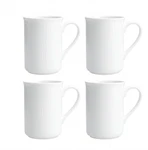 Fortessa Amanda White Embossed Porcelain Coffee Tea Mug 4.5" Set 12 Oz New. Fixed Price $35.01.