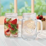 2 Pack 16OZ Glass Mason Jar Mug With Handle - Clear Drinking For Iced Coffee. Fixed Price $12.99.