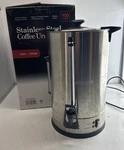 Avantco Stainless Steel Coffee Urn 1500W/ 100 Cup. Fixed Price $68.00.