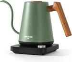 Poliviar Electric Gooseneck Kettle, 1350W Tea Wood Pattern Handl. Fixed Price $99.35.