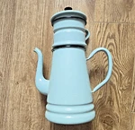 Vintage 1930S European Pale Green 5 Piece Enamel Coffee Percolator Pot-complete. Fixed Price $62.27.