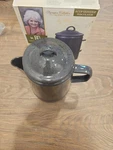 Paula Deen 8 Cup Stovetop Percolator Coffee Pot, Camping-speckled Black Enamel. Fixed Price $16.87.
