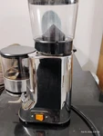 Pasquini Moka Chrome Espresso Coffee Grinder W/ Doser And Grounds Tray. Fixed Price $250.00.