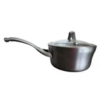 Calphalon 1.5 Qt Saucepan With Glass Lid 87012 Hard Anodized Induction Pot. Fixed Price $33.00.