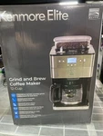 Kenmore Elite 12-CUP Programmable Burr Grinder Coffee Maker Silver Elegance. Fixed Price $160.00.
