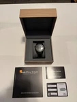 Hamilton Jazzmaster Gmt H32685731 Automatic Black Dial Box Papers Full Kit. Fixed Price $899.99.