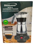 Brentwood Moka Pot Espresso Machine TS118S Electric 6CUPS Open Box Bpafr G1N. Fixed Price $18.90.