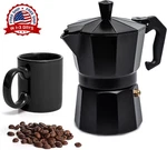 Cafetera Espresso Italiana Cubana Clasica De 3 Tazas Con Estufa Aluminio New. Fixed Price $32.29.