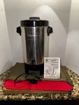Vtg West Bend 12-30 Cup Auto Elec Urn Coffee Maker Percolator 58030 Free Ship!. Fixed Price $29.95.