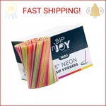 Neon Coffee Stirrers, 1000 Disposable Plastic Drink Sticks 5-INCH (pac. Fixed Price $13.16.