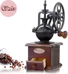 Burr Coffee Grinder, Vintage Style Wooden Hand Classic French Press. Fixed Price $50.56.