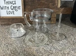 Vintage Pyrex Flameware Coffee Pot 7824B Percolator Cup Complete?. Fixed Price $85.00.