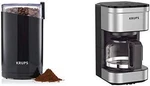 Electric Spice & Coffee Grinder With Stainless Steel Blades Drip Maker. Fixed Price $93.99.