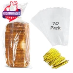 Large Bread Bags With Ties, X 4 18", 70 Pack, Inches,. Fixed Price $12.66.