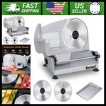 200W Electric Food Slicer With Stainless Steel Blades And Tray. Fixed Price $165.99.