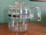 Pyrex Vintage Flameware Percolator Coffee Pot 6-CUP 7756-B Lid Only Chips Read. Fixed Price $34.99.