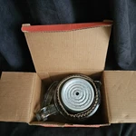 Vintage Pyrex Flameware 7759 Glass Cup Percolator Coffee Pot Complete W/ Box. Fixed Price $250.00.