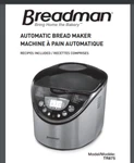 Breadman TR875 Maker Machine Instruction 64 Pages (manual Only!). Fixed Price $16.50.