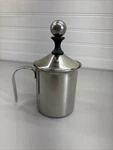 Stainless Steel Manual Milk Frother For Rich Frothy Coffee & Lattes (14OZ). Fixed Price $19.99.