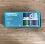 Pantone Coffee Series 4 Espresso Cups/saucers 8-PIECE Set Whitbread Wilkinson. Fixed Price $118.00.