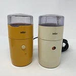 Lot Vintage Mcm Braun Orange & White Coffee Grinder 4024 KSM1 - Parts Repair. Fixed Price $43.07.