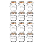 Kilner Spice Jars Clip Top Glass 2.4OZ Square Airtight Seal Storage (set Of 12). Fixed Price $55.19.