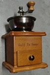 Manual Coffee Grinder Portable Handheld Retro Crank Mill Wood Drawer. Fixed Price $9.95.