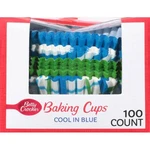 Betty Crocker Blue 100-COUNT Cupcake Liners Cool- (4 Pack). Fixed Price $8.00.