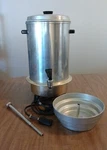 West Bend 12 - 30 Cup Perk Coffee Maker Vintage Catalog Number 3532E Works Great. Fixed Price $31.00.
