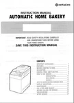 Hitachi Bread Machine Maker Manual HB-C301 HB-D102 HB-D103 HB-E303. Fixed Price $21.99.