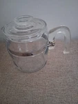 Vintage Pyrex Flameware Glass Percolator Cup Coffee Pot And Lid Only 7756 B. Fixed Price $34.99.