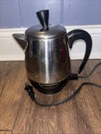 Vtg Farberware Percolator Superfast Coffee Pot 2-4 Electric Model 134. Fixed Price $34.99.
