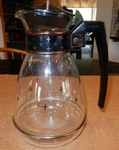 Mcm 1960'S Silex Atomic Coffee Tea Carafe Glass Cup 8.5" Tall With Lid - Euc. Fixed Price $19.99.