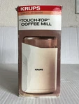 Vintage Krups Touch-top Coffee Mill Grinder White 208 New Nos. Fixed Price $29.99.